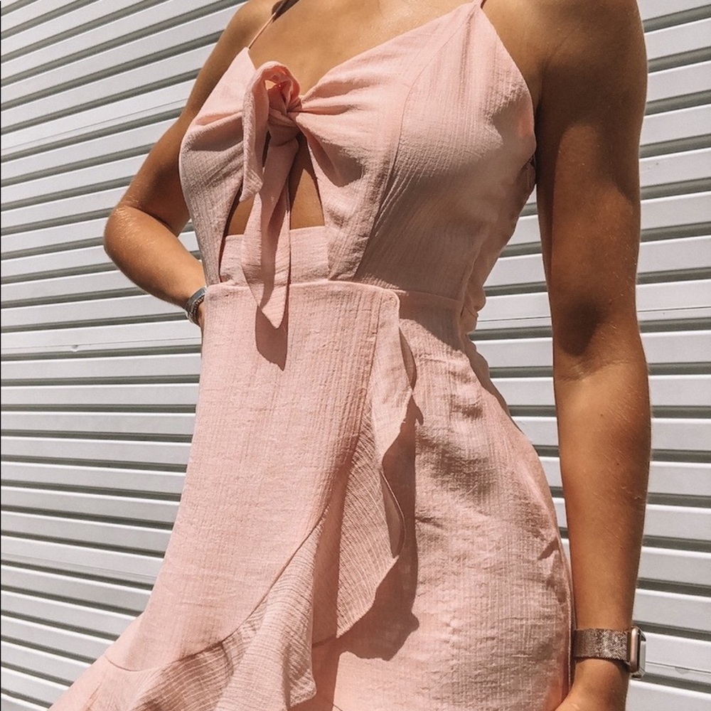 American threads front tie dress